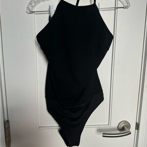 H&M Classic Black halter top bodysuit